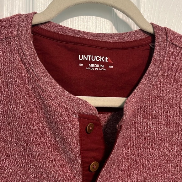 Untuckit half button up pullover - Picture 2 of 6